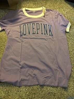LOVE PINK Lavender Ringer Tee